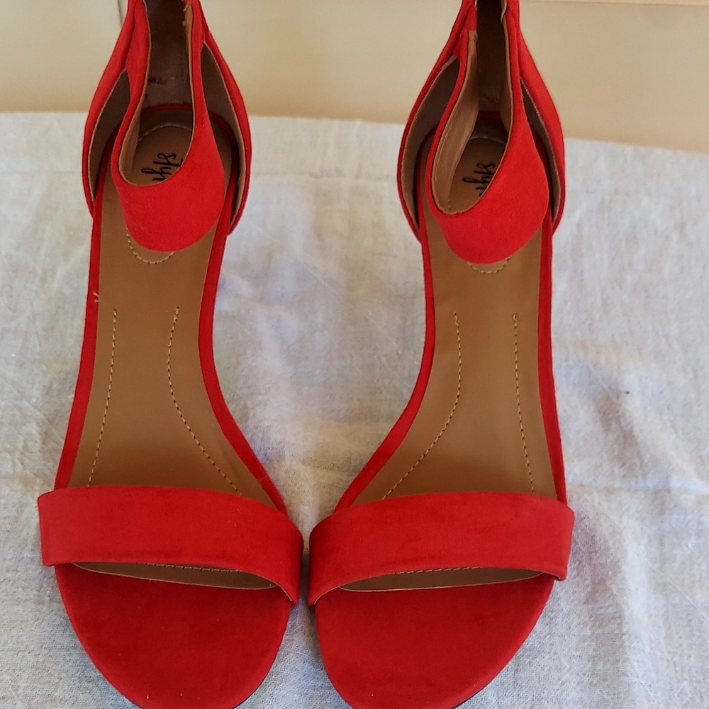 Style & Co. Red Strappy Heel - Size 8